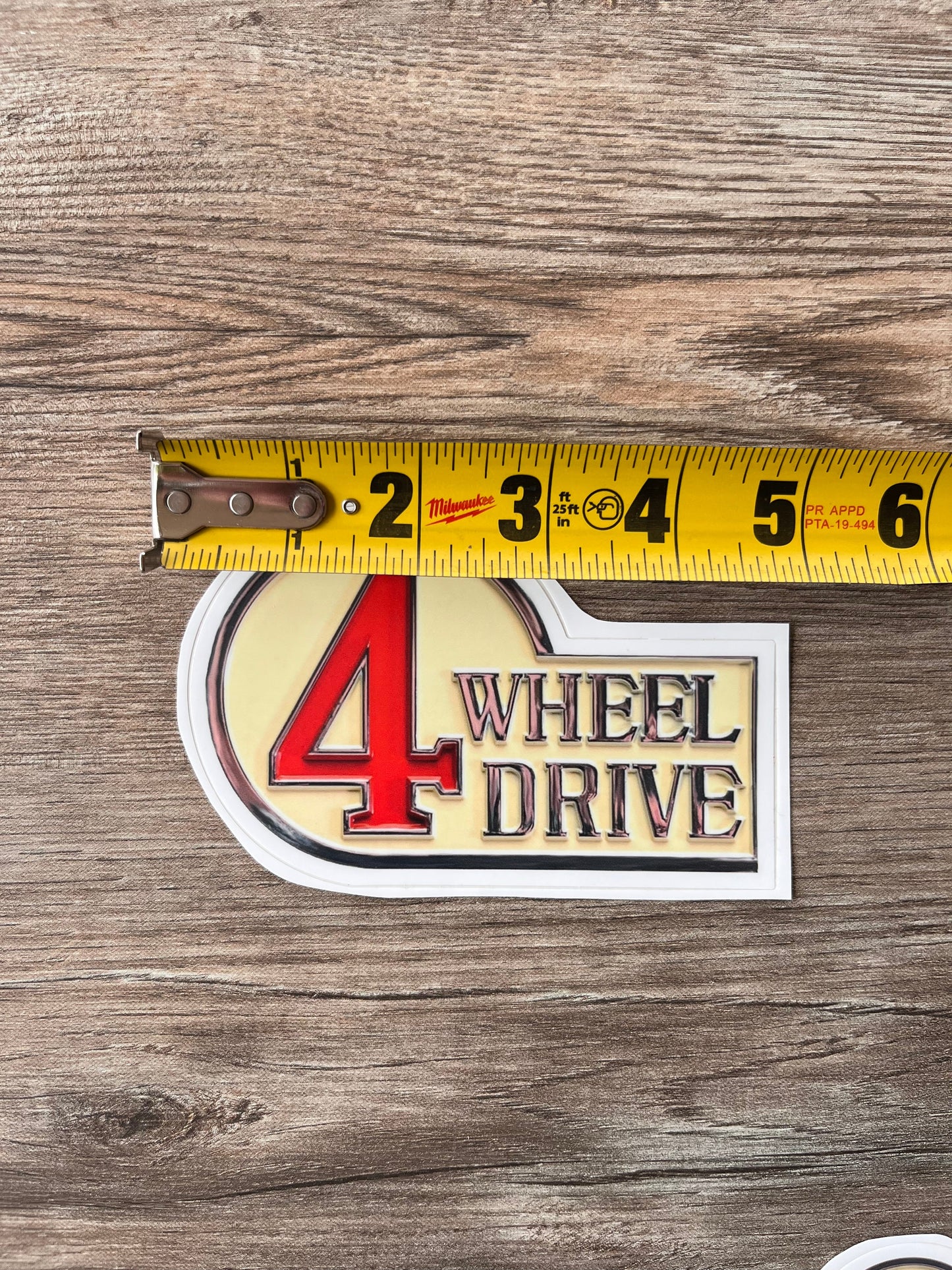 4 Wheel Drive FJ40 Toyota Land Cruiser Sticker 4WD Decal