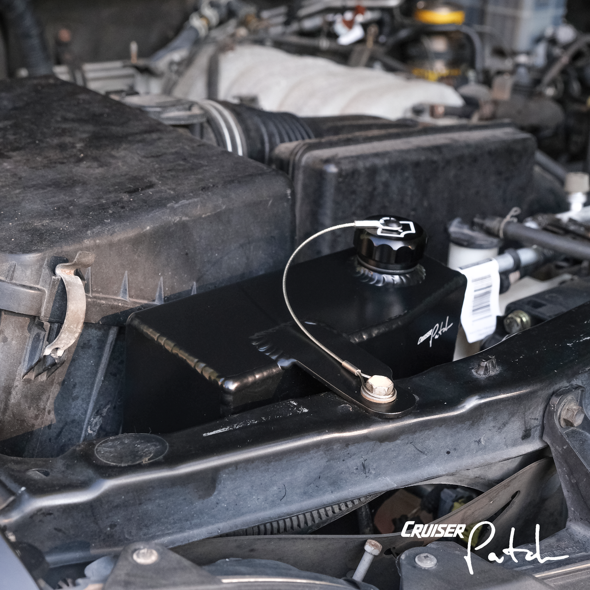 Cruiser Patch 100 Series Toyota Land Cruiser Lexus LX470 Washer Fluid Tank Relocation kit