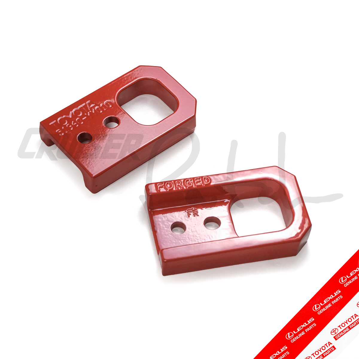 OEM Toyota Land Cruiser 250 Prado 6th Gen. 4Runner Front Tow Hook Recovery Point Kit (Pair)