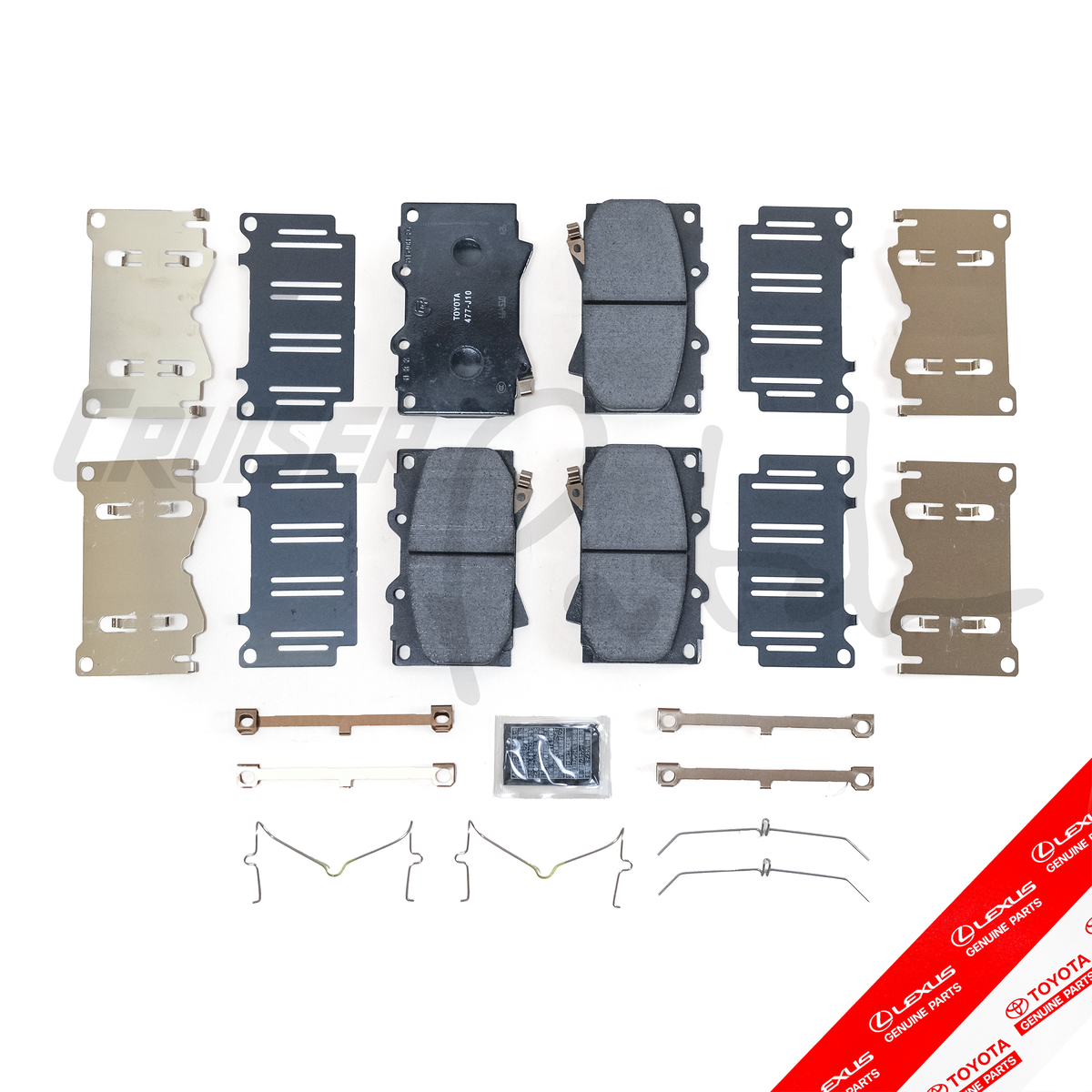 OEM IFS 100 Series Toyota Land Cruiser LX470 Front Disc Brake Pad Kit