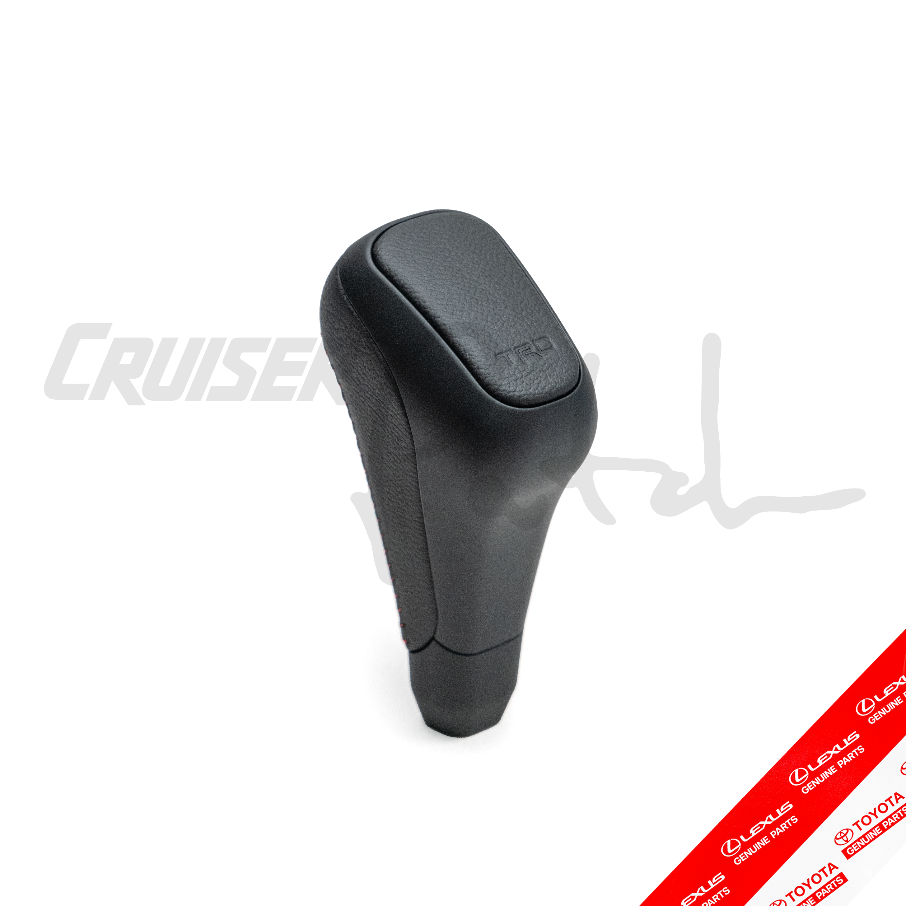 TRD Black on Black Leather Shift Knob for Toyota & Lexus Automatic Tra