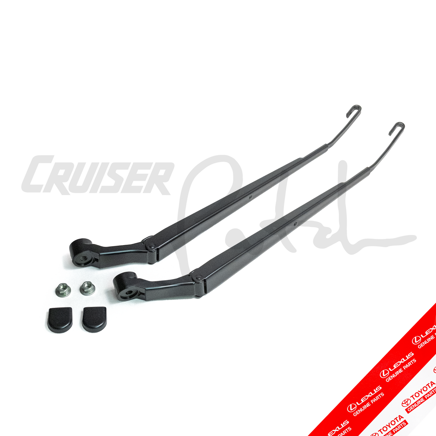 OEM 100 Series LHD Front Wiper Blade and Arm Upgrade Kit