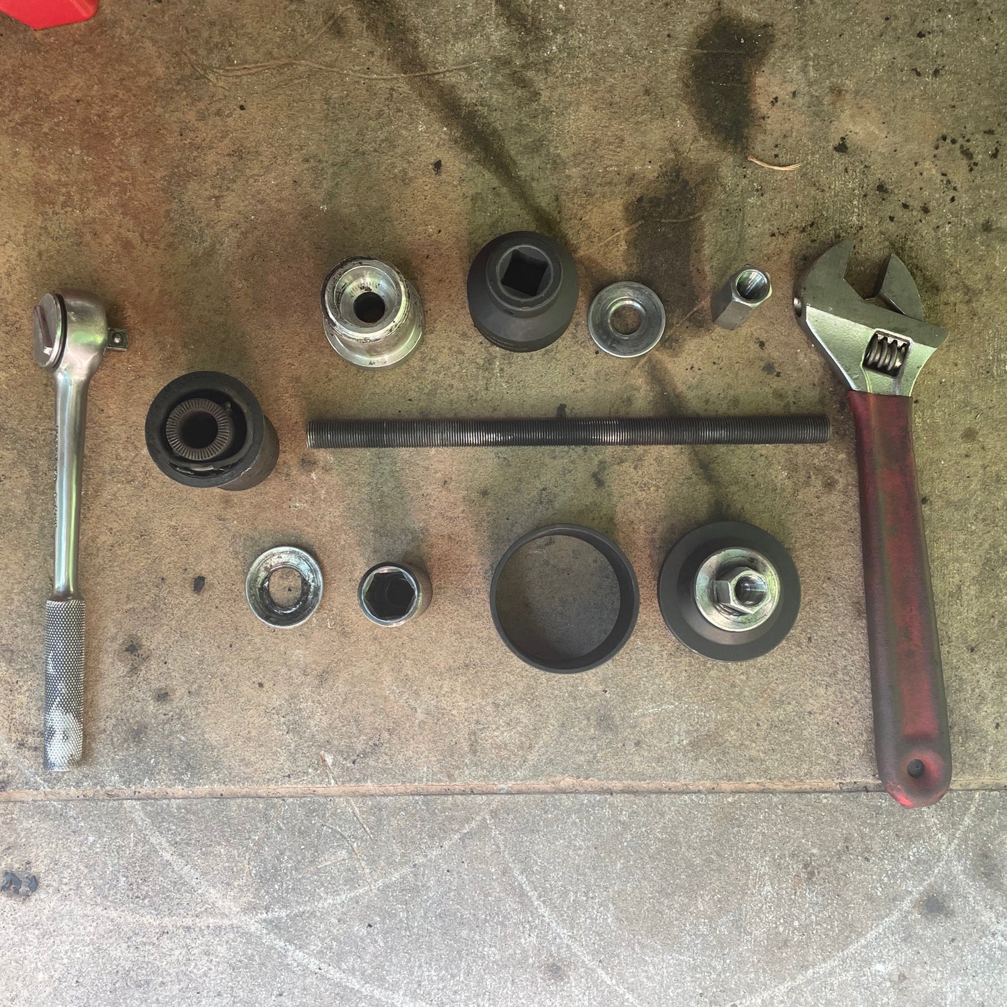 Cruiser Patch IFS 100 Series LCA Bushing Removal Tool Kit (09710-01061 reproduction)