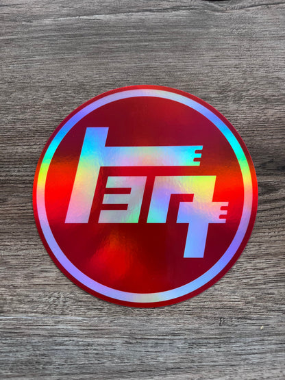 TEQ Toyota Old School Logo Heavy Duty Bumper Sticker Decal