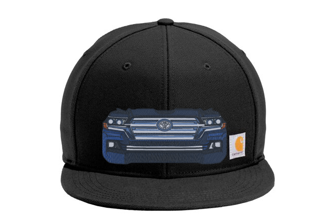 3 Stripe Toyota Carhartt Flat Brim Snap Back Hat - Reefmonkey