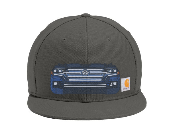 3 Stripe Toyota Carhartt Flat Brim Snap Back Hat - Reefmonkey