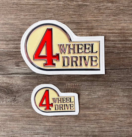 4 Wheel Drive FJ40 Toyota Land Cruiser Sticker 4WD Decal