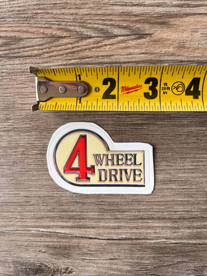 4 Wheel Drive FJ40 Toyota Land Cruiser Sticker 4WD Decal