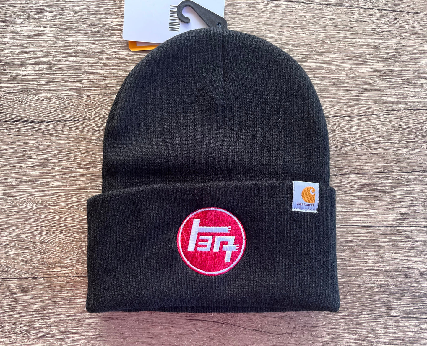 TEQ 3 Stripe Toyota Carhartt Embroidered Beanie Toboggan Hat - Reefmonkey