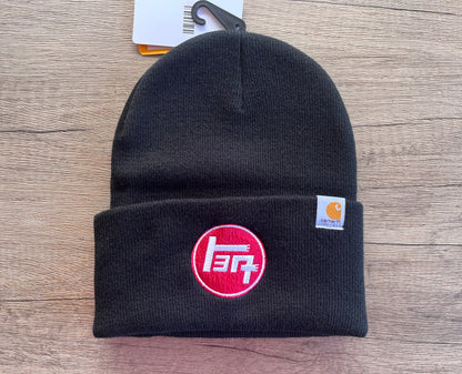 TEQ 3 Stripe Toyota Carhartt Embroidered Beanie Toboggan Hat - Reefmonkey