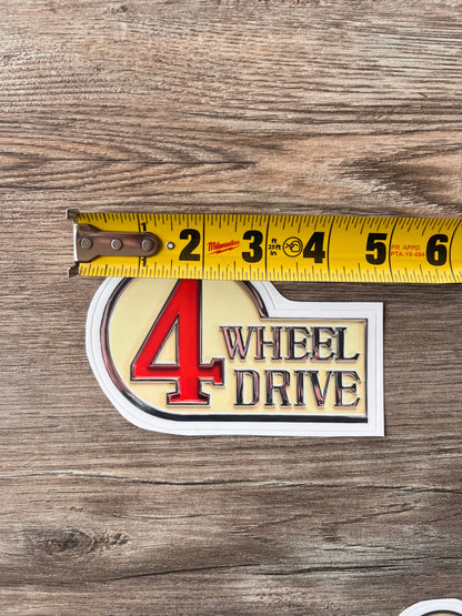 4 Wheel Drive FJ40 Toyota Land Cruiser Sticker 4WD Decal