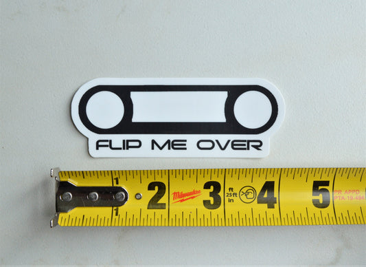 Flip Me Over Bezel FJ40 Land Cruiser Decal Bumper Sticker