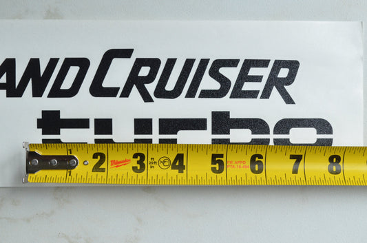 Land Cruiser Turbo - Vinyl Transfer Decal