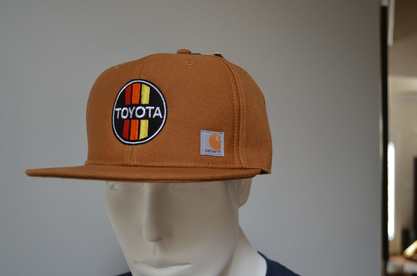 3 Stripe Toyota Carhartt Flat Brim Snap Back Hat - Reefmonkey