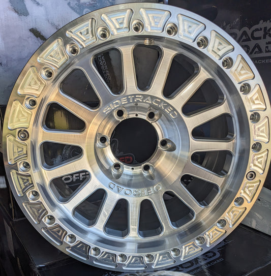 Sidetracked Off Road TD Forged Aluminum Beadlock 17x8.5" for 5x150 Bolt Pattern (not DOT approved)