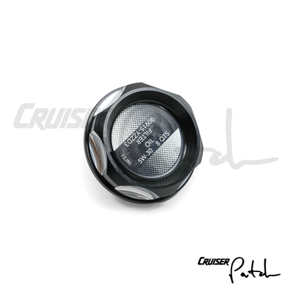 Cruiser Patch FZJ80 1FZ-FE 4.5L Inline-6 Billet Aluminum Oil Fill Cap (8 Quarts)