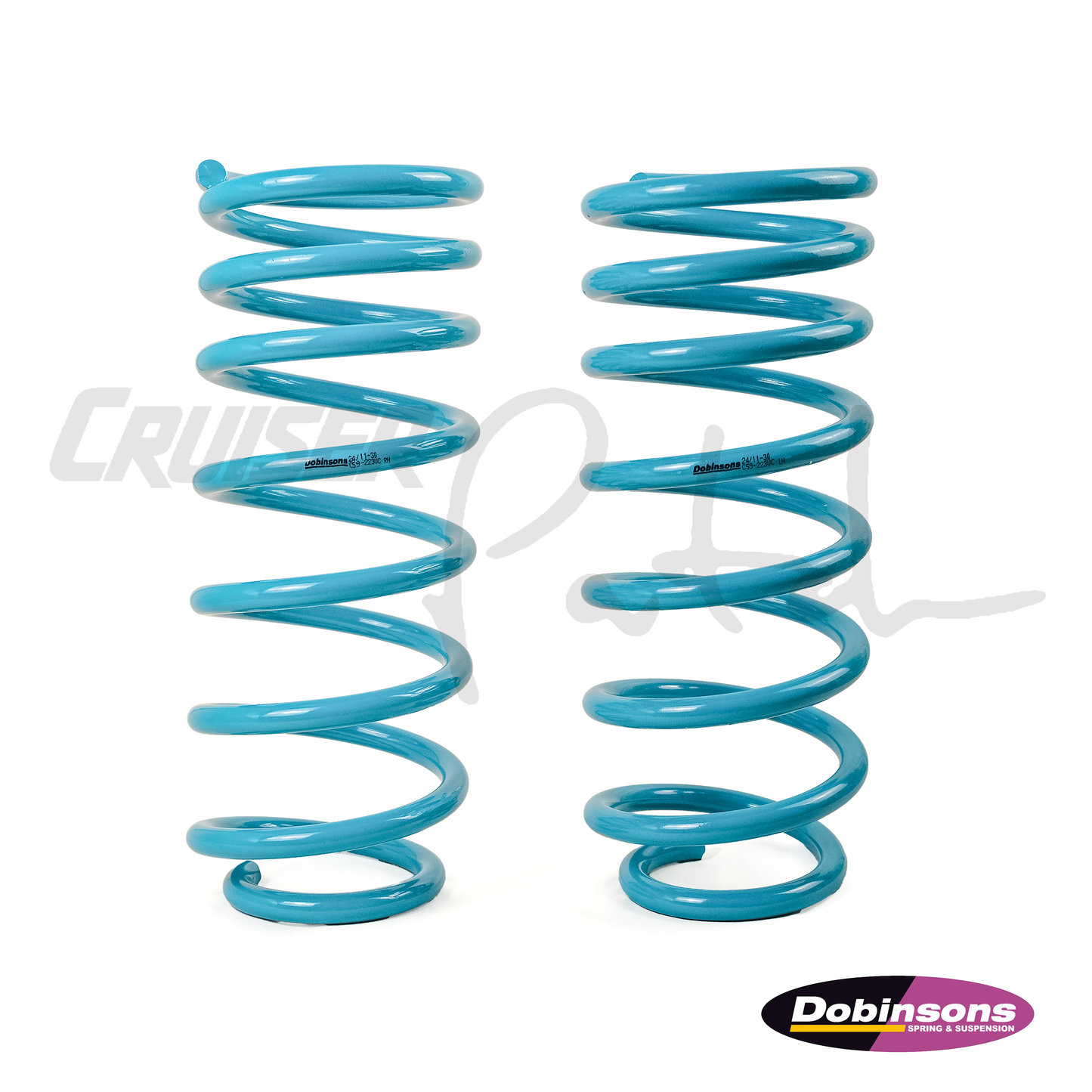 Dobinsons 100 Series Land Cruiser Rear Coil Spring Pair (teal)