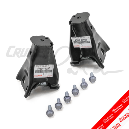 OEM 6th Gen. Toyota 4Runner Bolt-On Front Bump Stop Bracket Kit