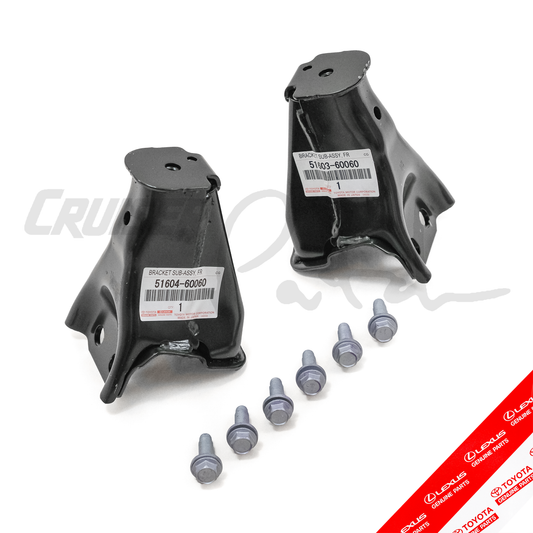 OEM 6th Gen. Toyota 4Runner Bolt-On Front Bump Stop Bracket Kit