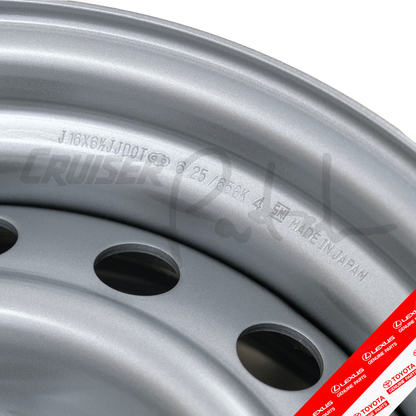Toyota 16x6.50" for 5x150 Bolt Pattern Steel Wheel "Phone Dial Steelies"