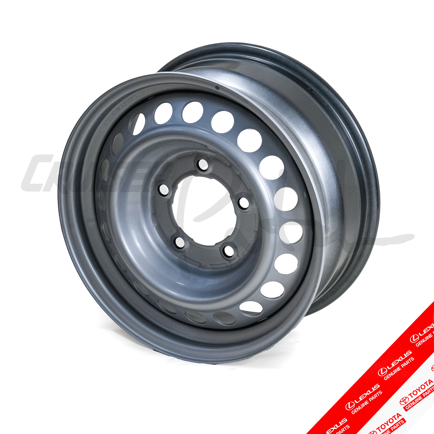 Toyota 17x7.0" for 5x150 Bolt Pattern Steel Wheel "Phone Dial Steelies"
