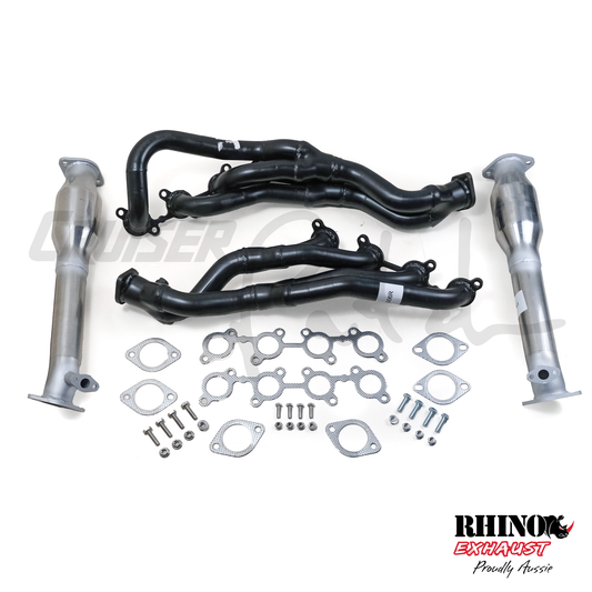 Rhino LHD 100 Series Toyota Land Cruiser LX470 2UZ-FE 4.7L V8 Exhaust Headers & High-Flow Catalytic Converters