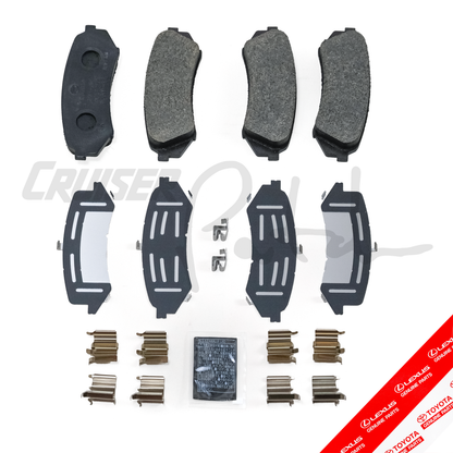 OEM 100 Series Toyota Land Cruiser LX470 Semi-Float Rear Disc Brake Pad Kit