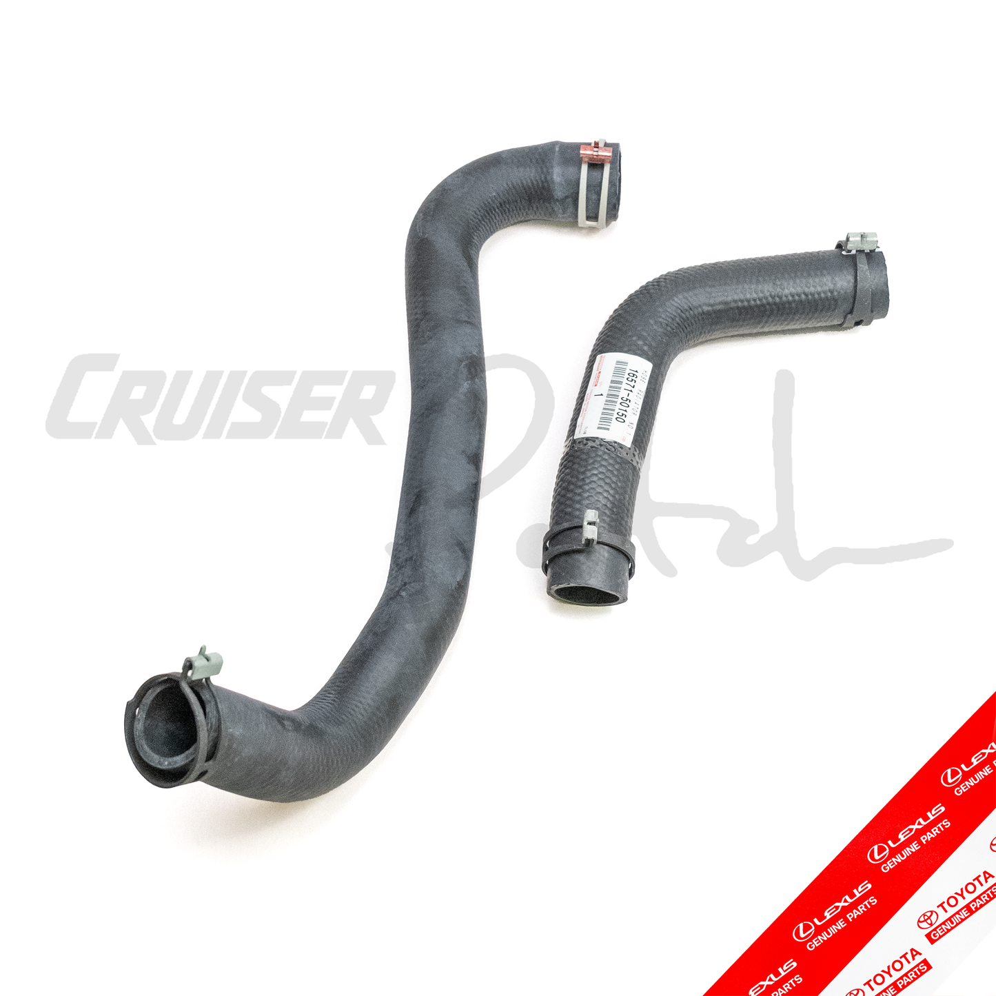 OEM 100 Series Toyota Land Cruiser LX470 2UZ-FE 4.7L V8 Radiator Hose and Clamp Kit