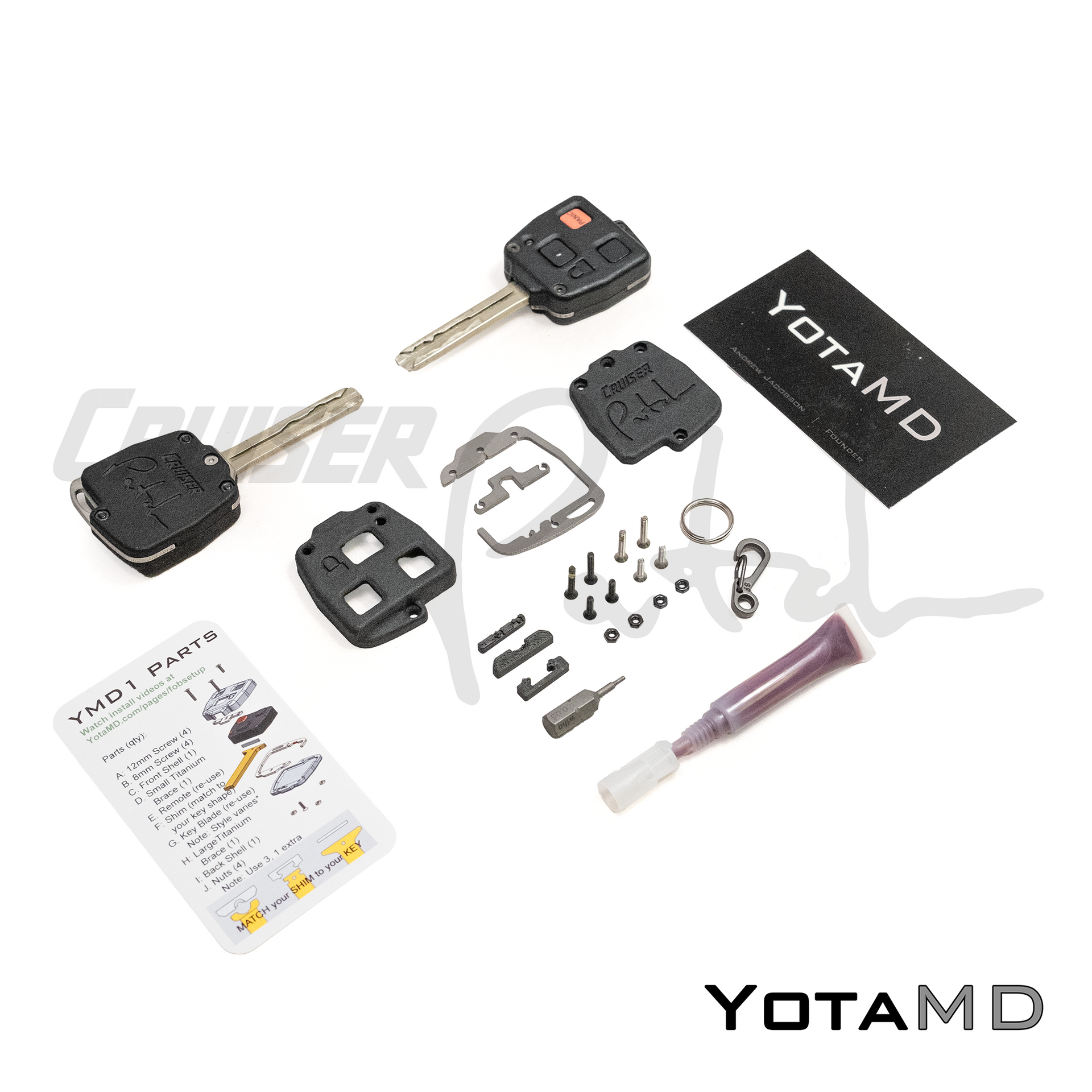 Keyページ Cruiser Patch' Branded YotaMD YMD1 Titanium Reinforced Key Kit