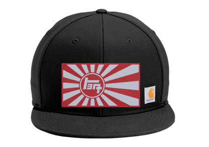 3 Stripe Toyota Carhartt Flat Brim Snap Back Hat - Reefmonkey