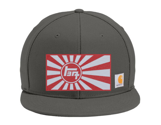 3 Stripe Toyota Carhartt Flat Brim Snap Back Hat - Reefmonkey
